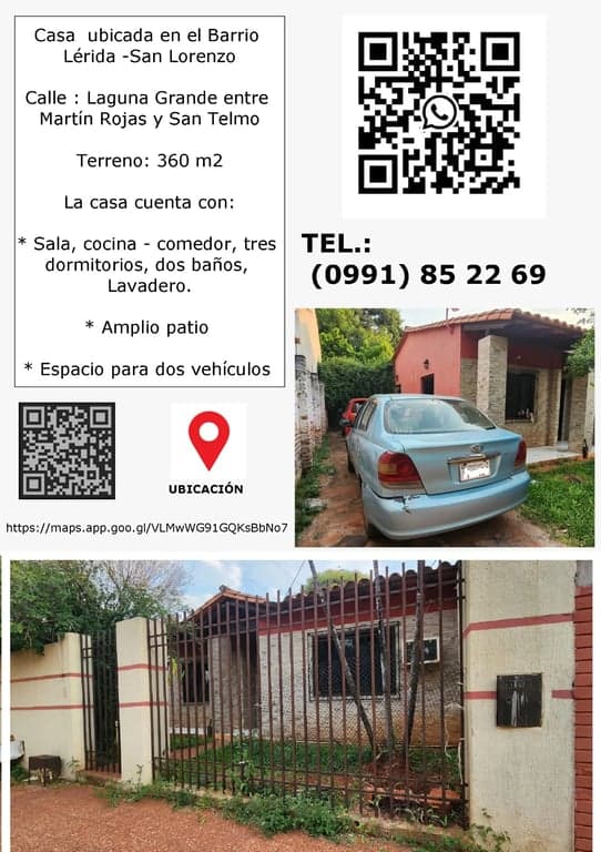 Casa en san lorenzo 